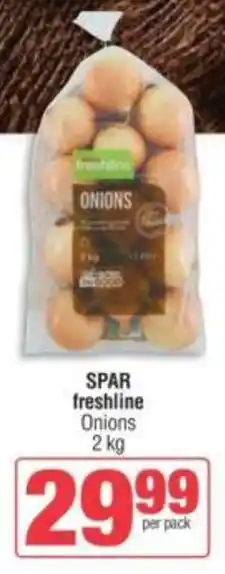 Spar SPAR freshline Onions offer