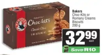 Spar Bakers Choc-Kits or Romany Creams Biscuits offer