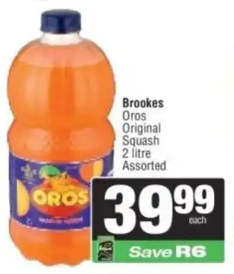 Spar Brookes Oros Original Squash Assorted offer
