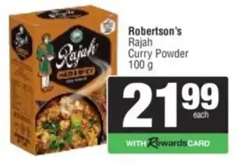 Spar Robertson's Rajah Curry Powder offer