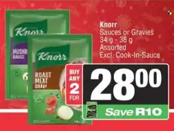 Spar Knorr Sauces or Gravies Assorted offer