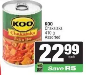 Spar Koo Chakalaka Assorted offer