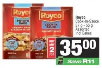 Spar Royco Cook-In-Sauce Assorted Incl Bakes offer