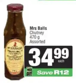 Spar Mrs Balls Chutney Assorted offer