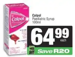Spar Calpol Paediatric Syrup offer