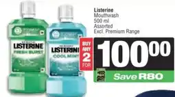 Spar Listerine Mouthwash Assorted offer