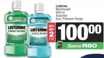 Spar Listerine Mouthwash Assorted offer