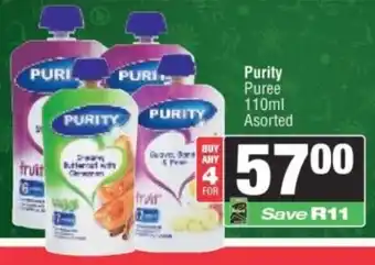 Spar Purity Puree Asorted offer