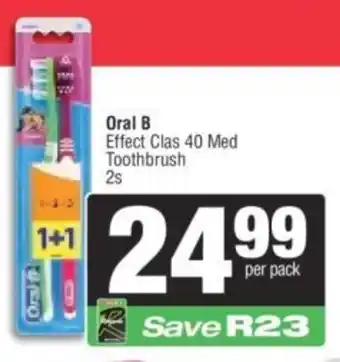 Spar Oral B Effect Clas 40 Med Toothbrush offer