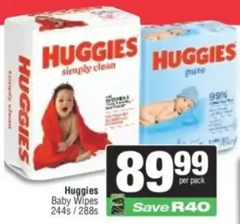 Spar Huggies Baby Wipes offer