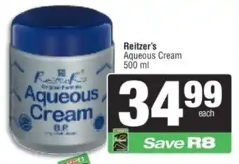 Spar Reitzer's Aqueous Cream offer