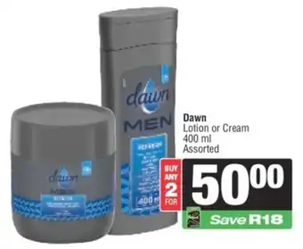 Spar Dawn Lotion or Cream Assorted offer