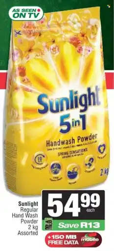 Spar Sunlight Regular Hand Wash Powder Assorted offer