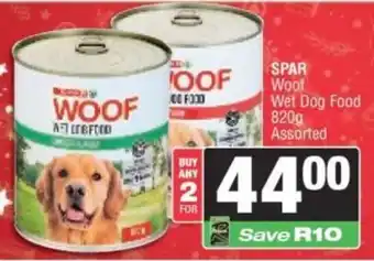 Spar SPAR Woof Wet Dog Food Assorted offer