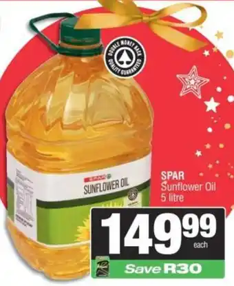 Spar SPAR Sunflower Oil offer
