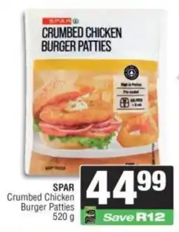 Spar SPAR Crumbed Chicken Burger Patties offer