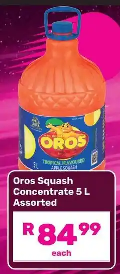 Game Oros Squash Concentrate Assorted offer