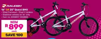 Raleigh 16" OR 20" Quest BMX