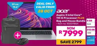 Game Acer Aspire 3 Intel Core TM i5 Processor PLUS Bag and Mouse Bundle offer