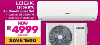 Game LOGIK 12000 BTU Air Conditioner Set offer