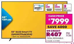 Game SAMSUNG 55" QLED Smart TV offer