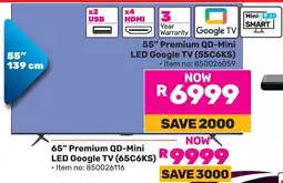 Game TCL 55" Premium QD-Mini LED Google TV offer