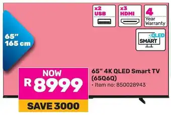 Game Hisense 65" 4K QLED Smart TV offer