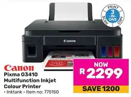Game Canon Pixma G3410 Multifunction Inkjet Colour Printer offer