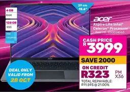 Game Acer Aspire Lite Intel Celeron Processor offer