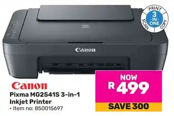 Game Canon Pixma MG2541S 3-in-1 Inkjet Printer offer