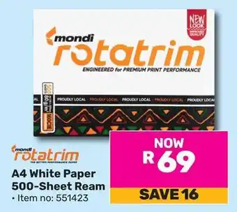Game Mondi Rotatrim A4 White Paper 500-Sheet Ream offer