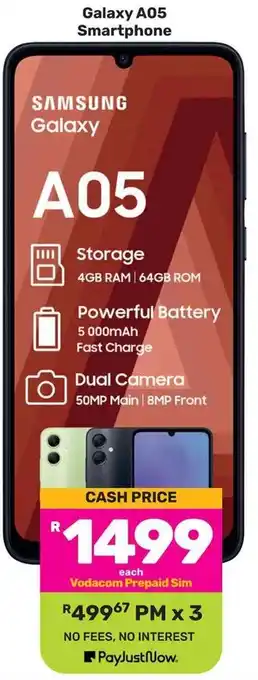 Game SAMSUNG Galaxy A05 Smartphone offer