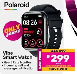 Game Polaroid Vibe Smart Watch offer