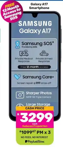 Game SAMSUNG Galaxy A17 Smartphone offer