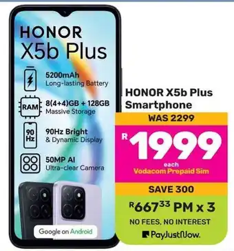 Game HONOR X5b Plus Smartphone offer