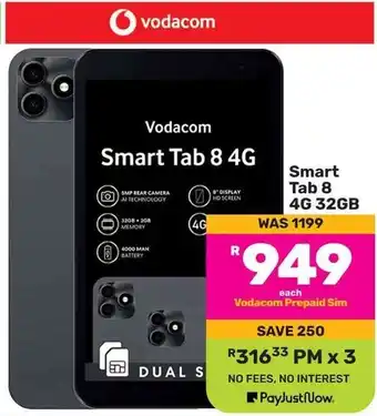 Game Vodacom Smart Tab 8 4G 32GB offer