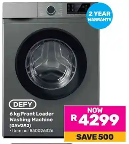 Game DEFY Front Loader Washing Machine offer