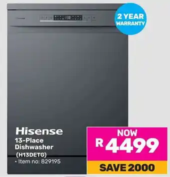 Game Hisense 13-Place Dishwasher offer
