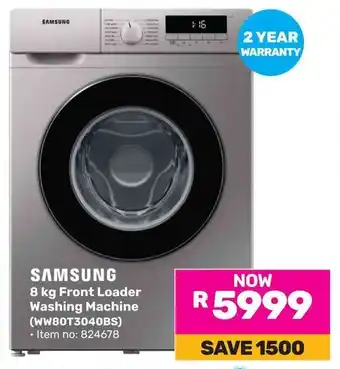 Game SAMSUNG Front Loader Washing Machine offer