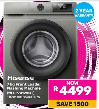 Game Hisense Front Loader Washing Machine offer