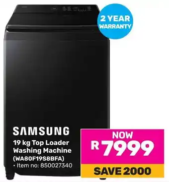 Game SAMSUNG Top Loader Washing Machine offer