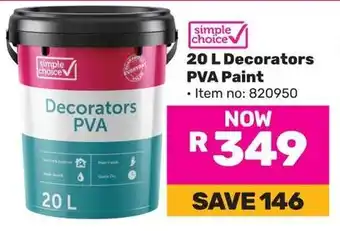 Game Simple Choice Decorators PVA Paint offer