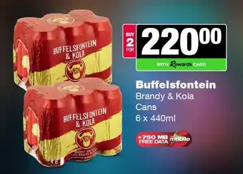BUFFELSFONTEIN Brandy & Kola