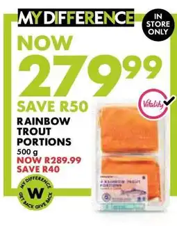Woolworths Rainbow Trout Portions offer