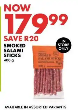 Woolworths Smoked Salami Sticks offer