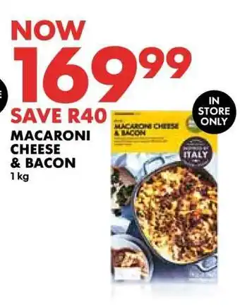 Woolworths Macaroni Cheese & Bacon offer