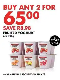 Woolworths Fruited Yoghurt offer