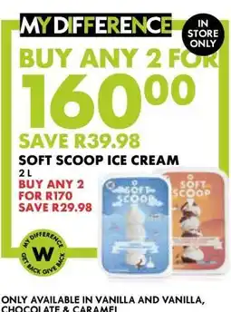Woolworths Soft Scoop Ice Cream offer