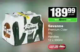 Spar Tops Savanna Premium Cider offer