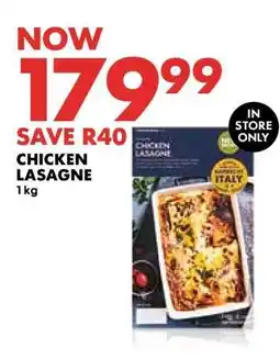 Woolworths CHICKEN LASAGNE offer